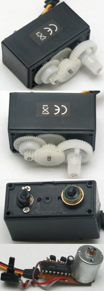 Файл:Disassembled RC servomechanism.jpg